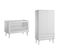 Lit Bébé 60x120 Et Armoire 2 Portes Bosque - Blanc