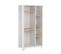 Armoire 1 Porte Leaf - Blanc Et Bois