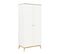 Lit Bébé 60x120 Et Armoire 2 Portes Paris - Blanc Et Chêne