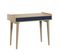 Bureau 2 Tiroirs Retro - Bois Bleu