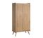 Commode à Langer Et Armoire 2 Portes Vintage - Bois Beige