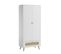 Armoire 2 Portes 1 Tiroir Canne - Blanc