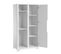 Armoire 2 Portes Ova - Blanc