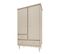 Armoire 2 Portes 2 Tiroirs Babushka - Olive