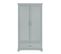 Armoire 2 Portes 1 Tiroir Melody - Gris