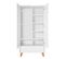 Armoire 2 Portes 1 Tiroir Zara - Blanc