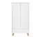 Armoire 2 Portes 1 Tiroir Zara - Blanc