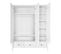 Armoire 3 Portes 2 Tiroirs Allpin - Blanc