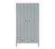 Armoire 2 Portes 2 Tiroirs Allpin - Gris