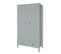 Armoire 2 Portes 2 Tiroirs Allpin - Gris