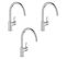 Grohe Lot De 3 Mitigeurs Cuisine Bauloop Bec Haut Chrome