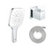 Grohe Douchette 3 Jets Vitalio Smartactive Chrome Carré Avec Flexible 200 Et Support Carré