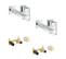 Lot De 2 Mitigeurs Lavabo Mural Grohe Eurocube M + Corps Encastré