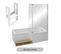 Pack Baignoire Bain Douche Antidérapante 160 X 90 Jacob Delafon Neo Blanc Mat - V.droite + Pare Bai