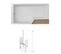 Pack Baignoire Bain Douche Antidérapante 160 X 90 Jacob Delafon Neo Blanc Mat - V.gauche + Pare Bai