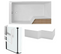 Pack Baignoire Bain Douche 180 X 90 Jacob Delafon Neo Version Gauche + Pare Bain Noir Mat + Tablier