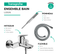 Pack Mitigeur Bain Douche Mécanique Hansgrohe Logis + Flexible Designflex + Pommeau