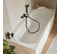 Pack Baignoire Droite 170 X 75 Jacob Delafon Elise + Tablier Niche + Mitigeur Bain Aimé Noir + Pare