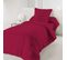 Housse De Couette Rouge 140 X 200 Cm / 100% Coton / 57 Fils/cm² Pour Lit 1 Place