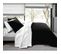 Pack Complet 6 Pièces Noir/blanc Housse De Couette Pour Lit 140 X 190 Cm 57 Fils