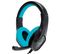 Casque Pro Gamer Ams H888 Blue 40mm Power Bass Avec Micro Intégré, Réglage Volume