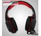 Casque Pro Gamer Basic Ams H555 Rouge LED - 40mm Power Bass Avec Micro Intégré, Réglage Volume