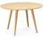 Table à Manger Ronde En Bois Clair 6 Places D120cm