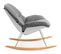 Rocking Chair Bois Gris 101,5x69x80cm