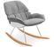 Rocking Chair Bois Gris 101,5x69x80cm