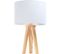 Lampe De Chevet Bois Clair 30x30x46cm