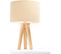 Lampe De Chevet Bois Clair 30x30x46cm