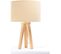 Lampe De Chevet Bois Clair 30x30x46cm