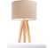 Lampe De Chevet Bois Clair 30x30x46cm