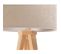 Lampe De Chevet Bois Clair 30x30x46cm