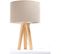 Lampe De Chevet Bois Clair 30x30x46cm