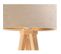 Lampe De Chevet Bois Clair 30x30x46cm