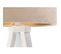 Lampe De Chevet Bois Blanc 30x30x46cm