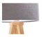 Lampe De Chevet Bois Clair 30x30x46cm