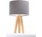 Lampe De Chevet Bois Clair 30x30x46cm