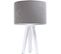 Lampe De Chevet Bois Blanc 30x30x46cm