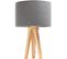 Lampe De Chevet Bois Clair 30x30x46cm