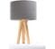 Lampe De Chevet Bois Clair 30x30x46cm