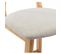 Cliff - Chaise De Bar En Tissu Coloris Lin Et Bois Massif(x2)