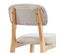 Cliff - Chaise De Bar En Tissu Coloris Lin Et Bois Massif(x2)