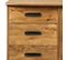 Gedeon-buffet Vintage 2 Portes 3 Tiroirs En Bois De Manguier Massif