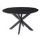 Urban-table à Manger Ronde 6 Personnes D130 Cm, Spider Et Acacia Noir