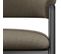 Wool-chaise En Tissu Taupe Et Bois Noir (x2)