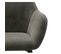 Gabin-fauteuil De Table En Velours Gris Carbone Et Métal Noir (x2)