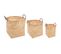 Set De 3 Paniers Ronds En Bambou Naturel