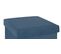 Pouf Pliant Bleu Foncé En Velours En Polyester - 38 X 38 Cm